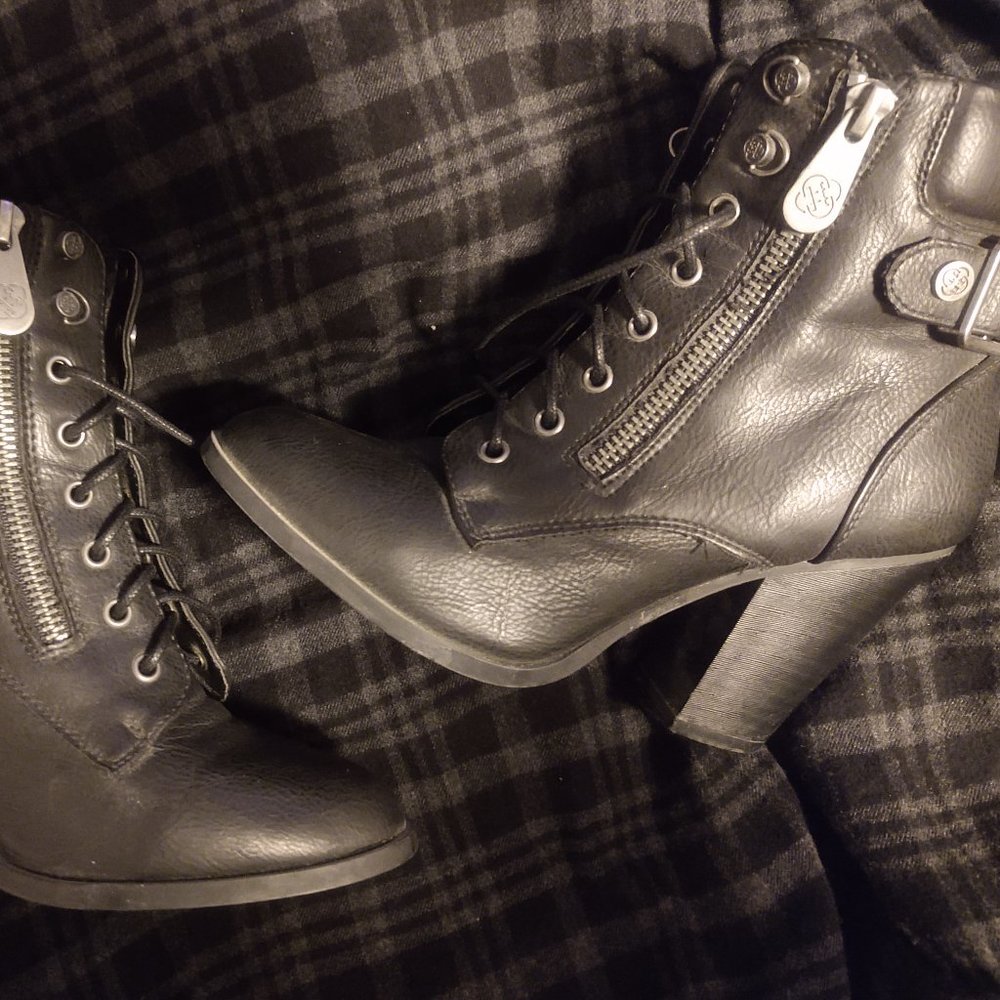 2 pair of heel booties